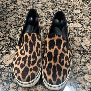 Stella McCartney Leopard-Print Slip-On Sneakers - Brown & Black